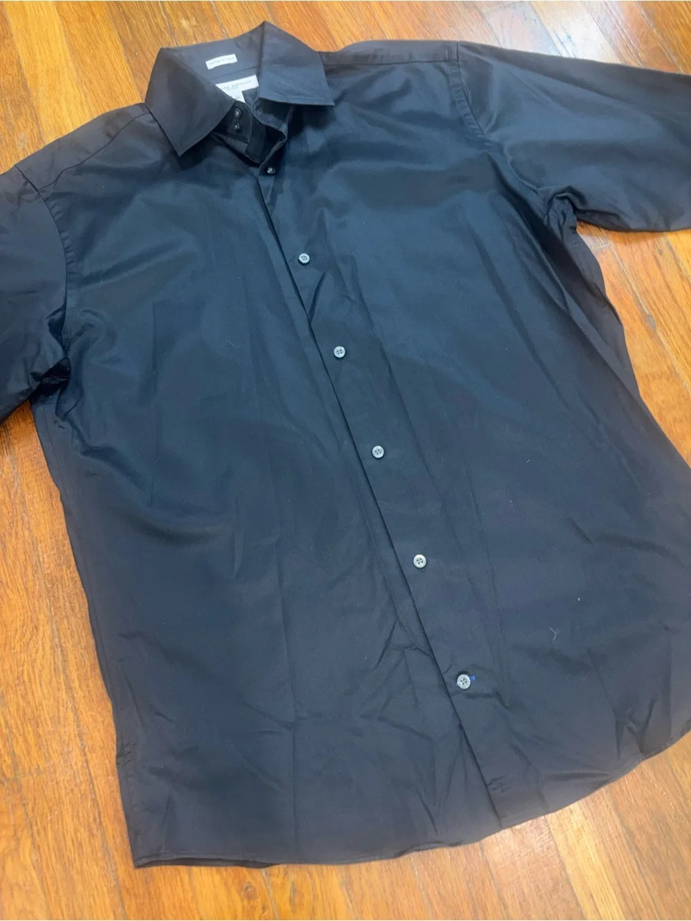 Banana Republic Black Men's Dress Shirt - Slim Collar Button-Front